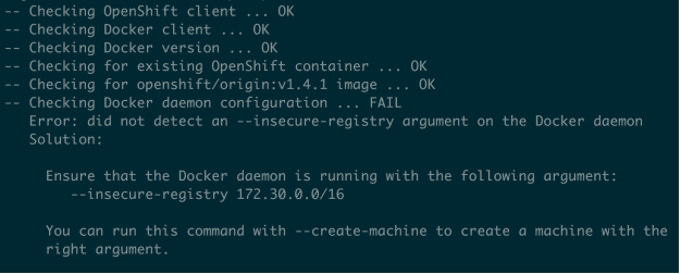 Insecure registry error